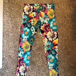 Flower print leggings